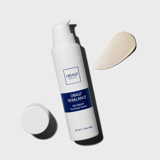 OBAGI Rebalance Skin Barrier Recovery Cream on a light gray background